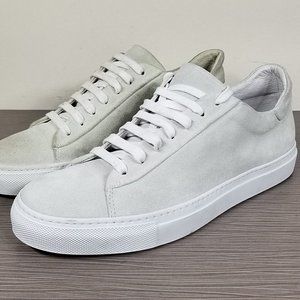 wings & horns Court Low Top Sneaker, White Suede, Womens Size 9 - 9.5 / 41